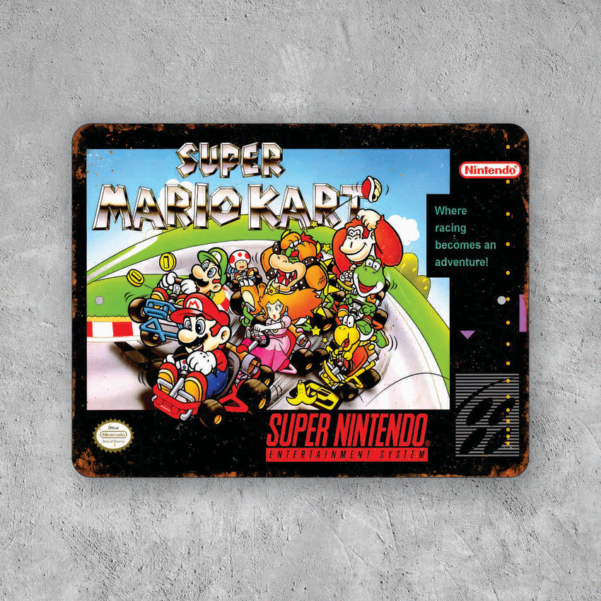 PLACA SUPER MARIO KART