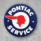 PLACA CIRCULAR PONTIAC SERVICE