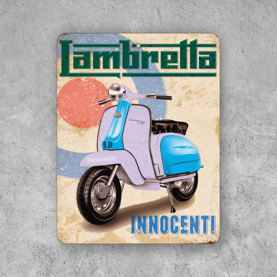 PLACA LAMBRETTA MOTO