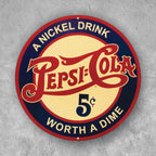PLACA CIRCULAR PEPSI COLA