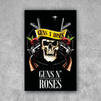 POSTER GUNS AND ROSES