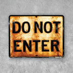 PLACA DO NOT ENTER