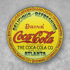 PLACA CIRCULAR DRINK COCA-COLA ATLANTA