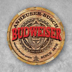 PLACA CIRCULAR BUDWEISER