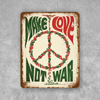 PLACA LOVE NOT WAR