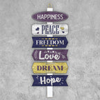 SIGNPOST HAPPINESS PEACE