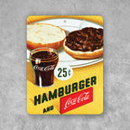 PLACA COCA-COLA BURGER