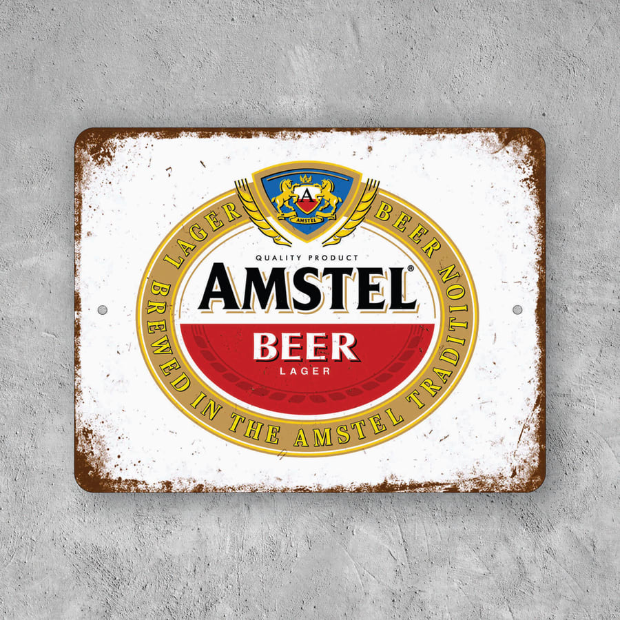 PLACA CERVEZA AMSTEL