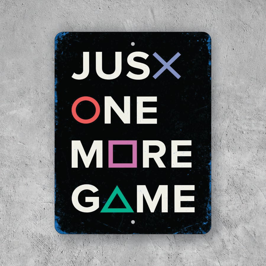 PLACA JUST ONE MORE GAME PS