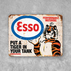 PLACA TIGER ESSO MOTORING