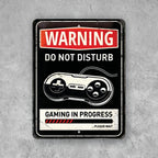 PLACA WARNING GAMING