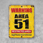 PLACA WARNING AREA 51