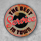 PLACA CIRCULAR THE BEST SERVICE IN TOWN