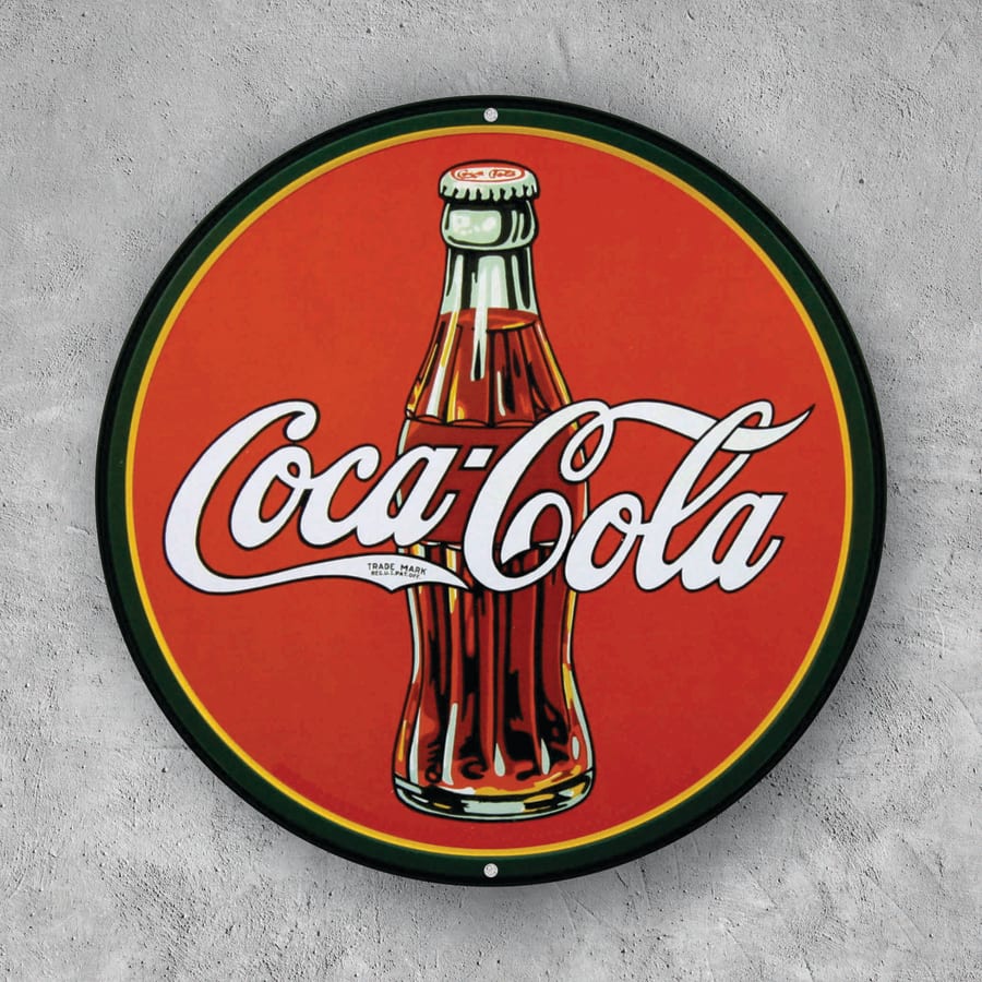 PLACA CIRCULAR COCA-COLA CLASSIC