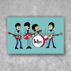 POSTER THE BEATLES CARTOON