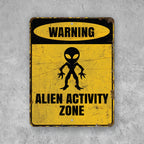 PLACA ALIEN ACTIVITY ZONE