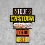 DECO FRASE TODA AVENTURA COMIENZA
