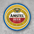 PLACA CIRCULAR AMSTEL BEER