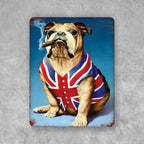 PLACA BULLDOG INGLES