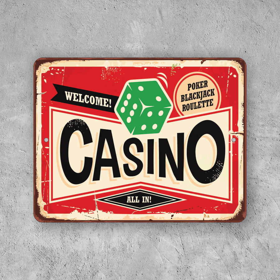PLACA WELCOME CASINO