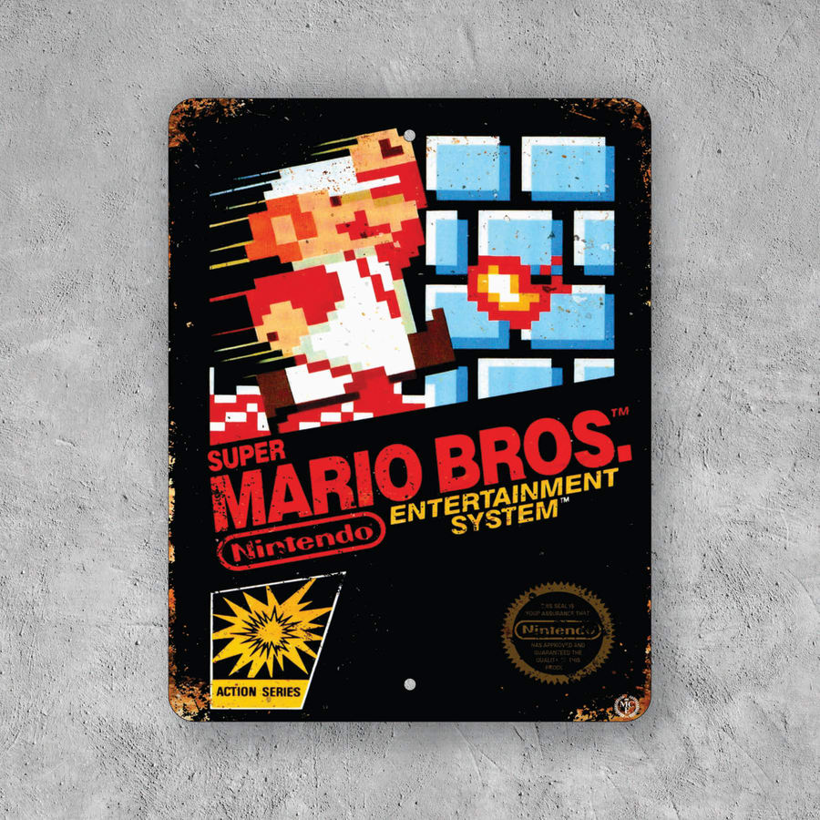 PLACA SUPER MARIO BROS