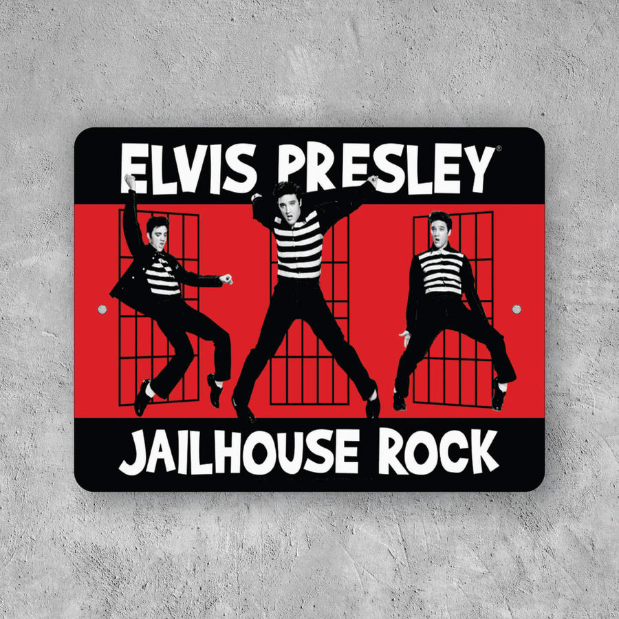 PLACA ELVIS PRESLEYJAILHOUSE ROCK
