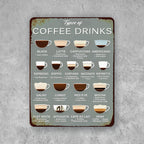 PLACA COFFEE DRINKS