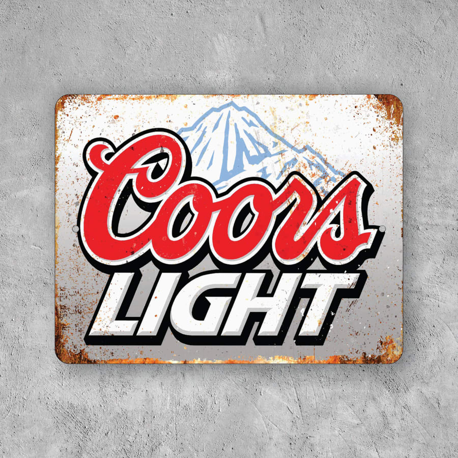 PLACA COORS LIGHT BEER