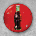 PLACA CIRCULAR SIMPLE COKE