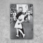 POSTER EL BESO DE TIME SQUARE