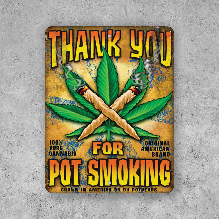 PLACA POT SMOKING
