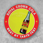 PLACA CIRCULAR ROYAL CROWN COLA
