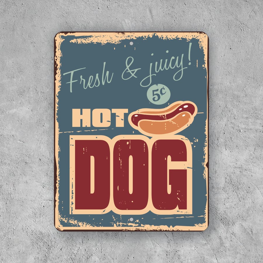 PLACA HOT DOG