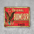 PLACA ORIGINAL BUDWEISER