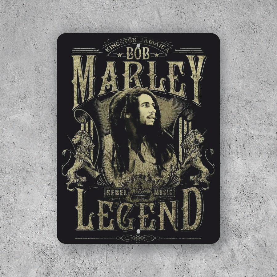 PLACA BOB MARLEY LEGEND