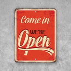 PLACA COME IN WE RE OPEN