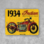 PLACA INDIAN MOTORCYLE 1934
