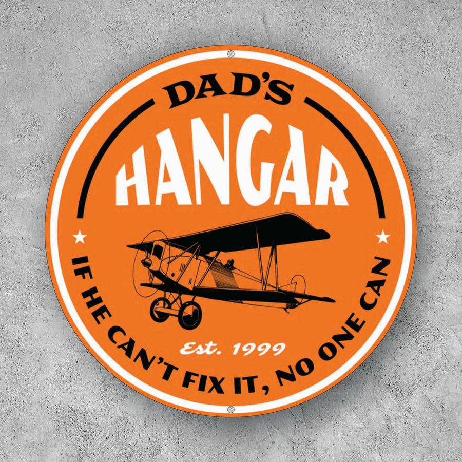 PLACA CIRCULAR HANGAR