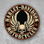 PLACA CIRCULAR HARLEY-DAVIDSON MOTORCYLES