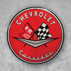 PLACA CIRCULAR CHEVROLET CORVETTE