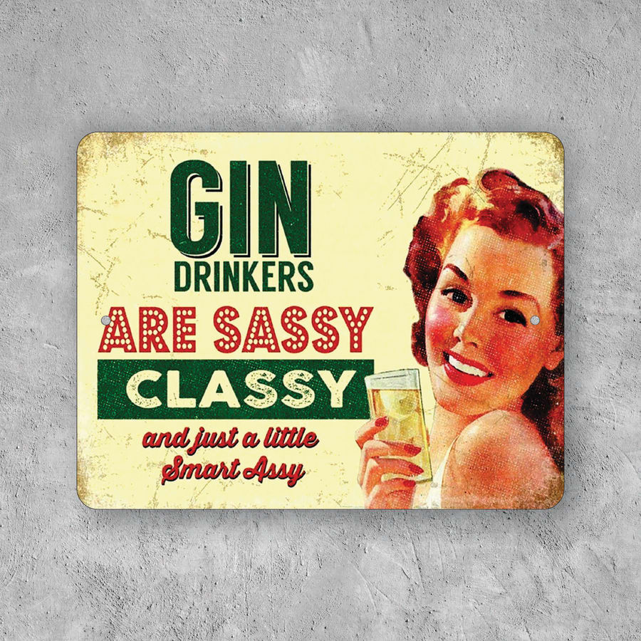 PLACA GIN DRINKERS