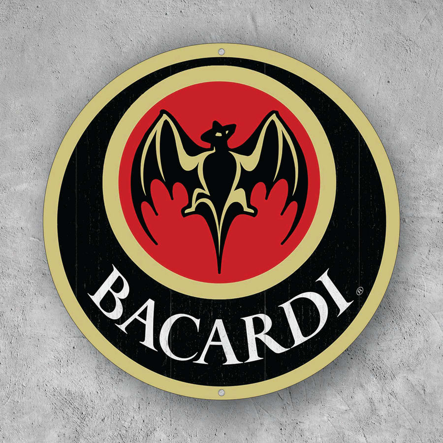 PLACA CIRCULAR BACARDI