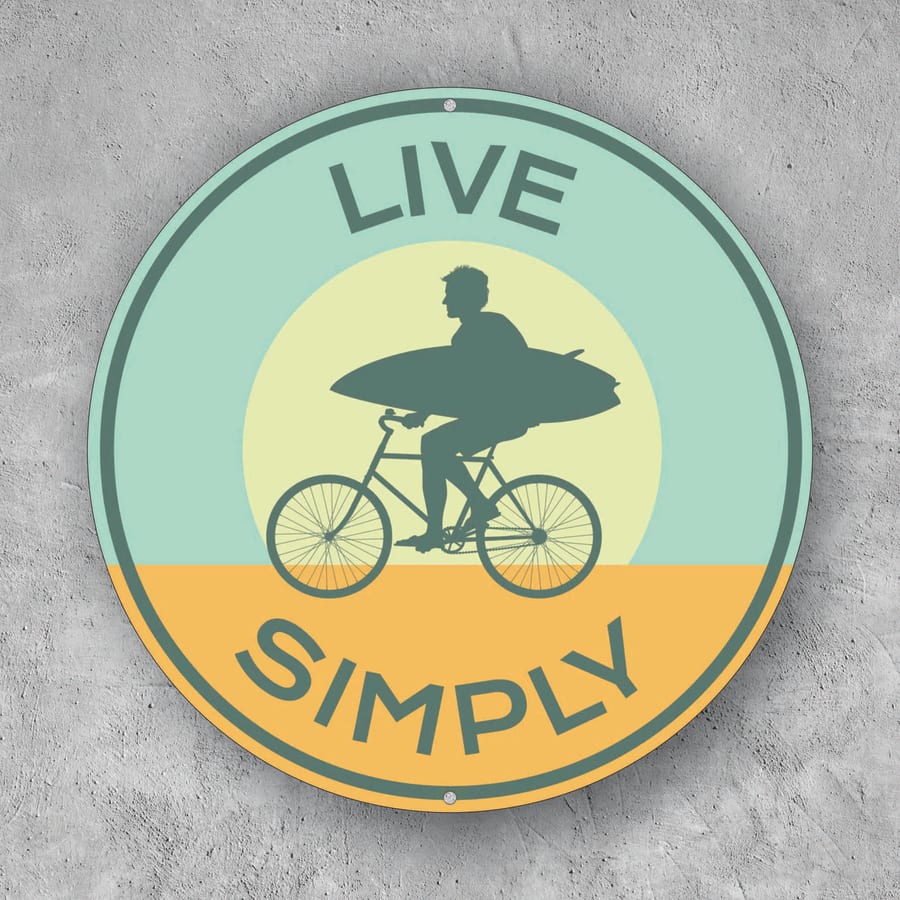 PLACA CIRCULAR LIVE SIMPLY