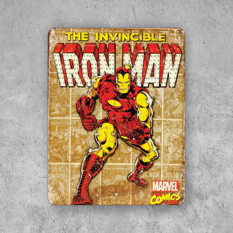 PLACA IRON MAN MARVEL