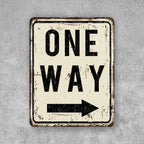 PLACA ONE WAY