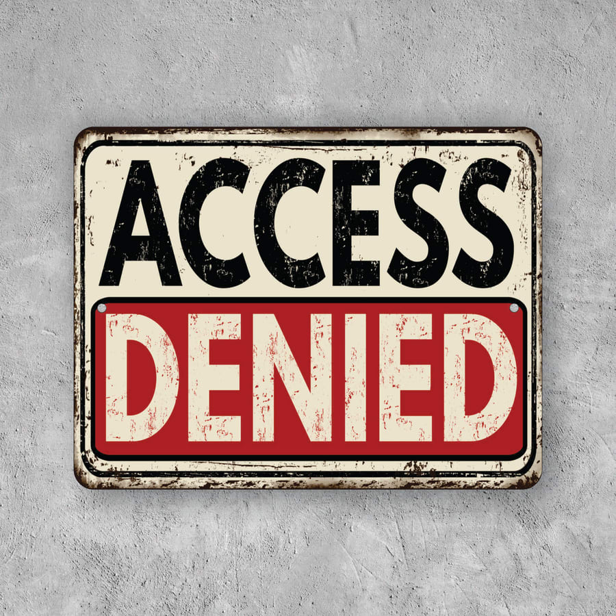 PLACA ACCESS DENIED
