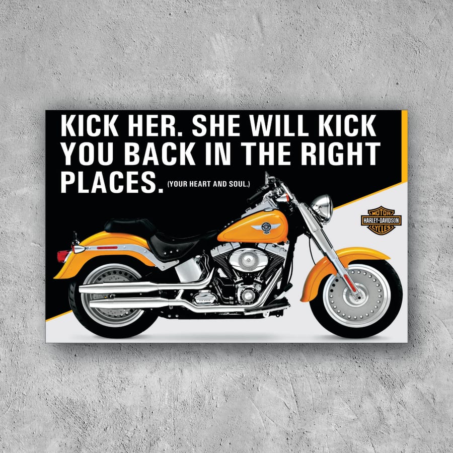 POSTER HARLEY-DAVIDSON MOTORCYCLE