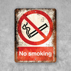 PLACA NO SMOKING SIGN