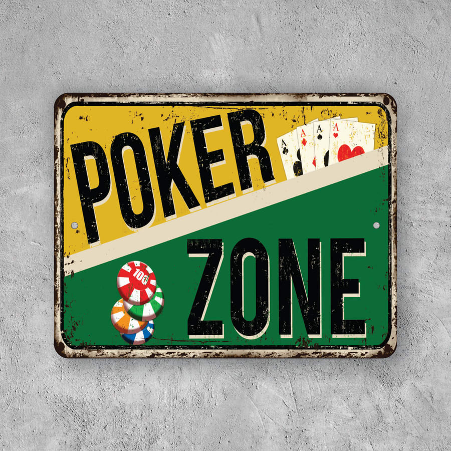 PLACA POKER ZONE