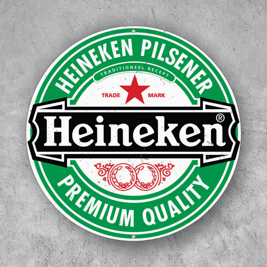 PLACA CIRCULAR HEINEKEN